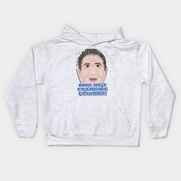 OMG He's Changing Flavors - JRE Joey Diaz Podcast Fan Quote Kids Hoodie by Ina